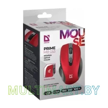 Мышь Defender Prime MB-053 (красный) картинка 6